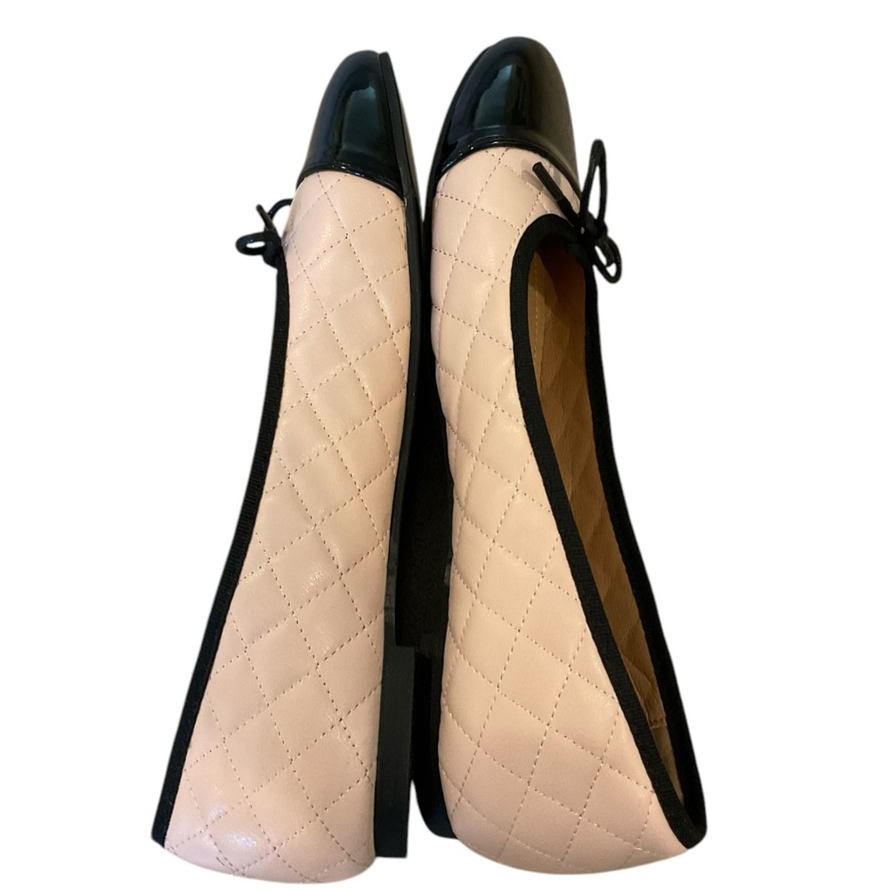 French Sole Amelie pink and black ballet flat - Picture 6 of 9
